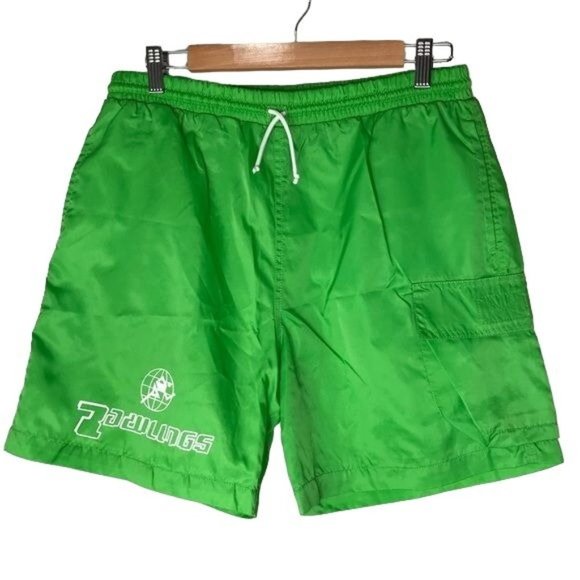 Rawlings men nylon swim shorts green size medium - Picture 1 of 12